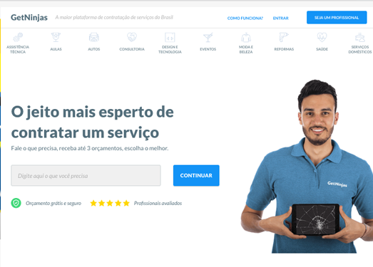 Getninjas:巴西本地服务平台