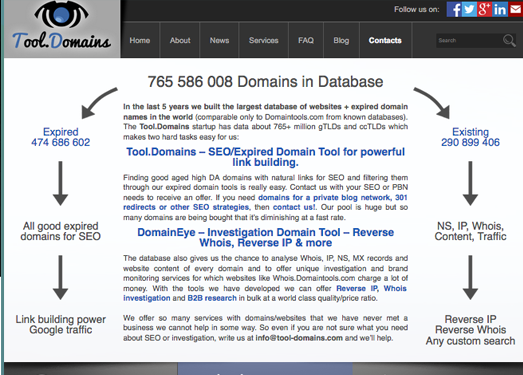 Tool.Domains:免费过期域名搜索网