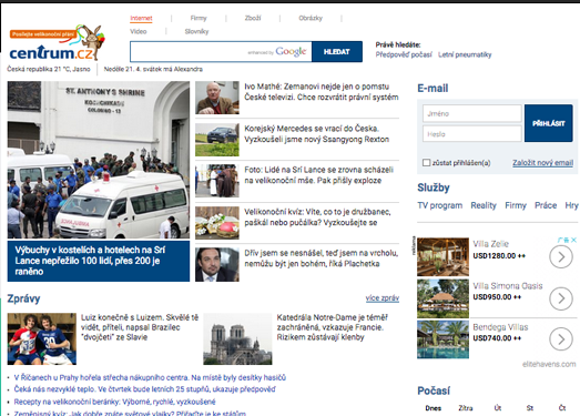 Centrum:捷克综合门户网