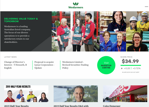 Wesfarmers:澳大利亚西农集团