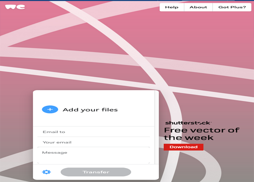 WeTransfer:免费超大文件中转站