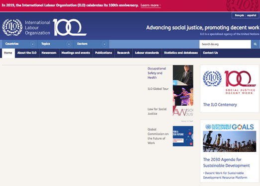 ILO:国际劳工组织官方网站