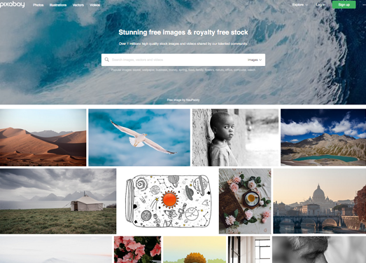 PixaBay:免费高质量图片素材分享网