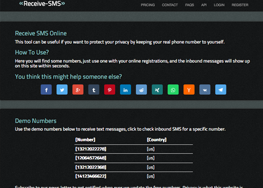 Receive Sms:在线国外手机号接收短信