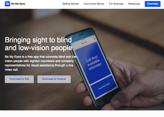 BemyEyes:视力辅助公益应用