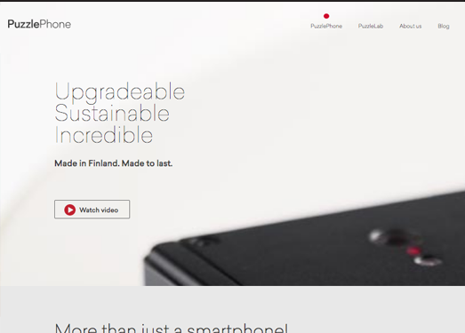 芬兰PuzzlePhone模块化手机官网