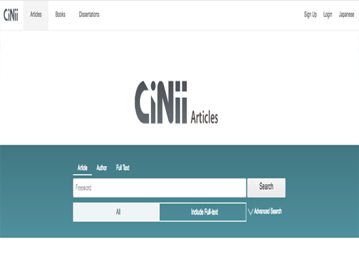 CiNii:日本学术论文搜索网