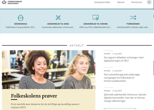 UVM.DK:丹麦教育部官方网站