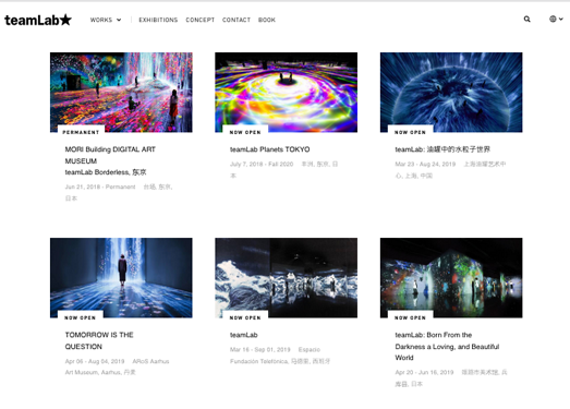 TeamLab:日本高科技艺术工作室