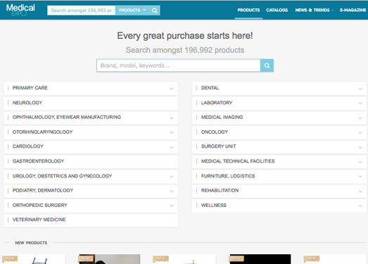 Medicalexpo:法国医疗器械采购平台