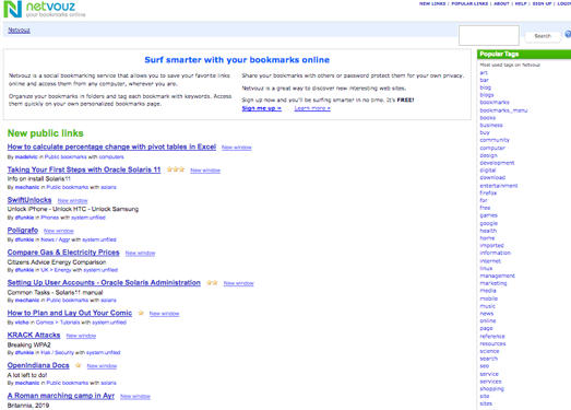 Netvouz:在线书签管理工具