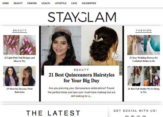 StayGlam:每日时尚灵感推荐网