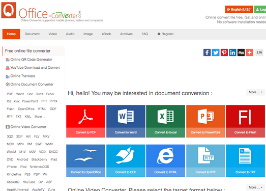 OfficeConverter|在线文件格式转换大全