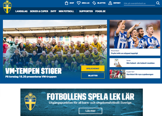SvenskFotboll:瑞典足球协会官方网站