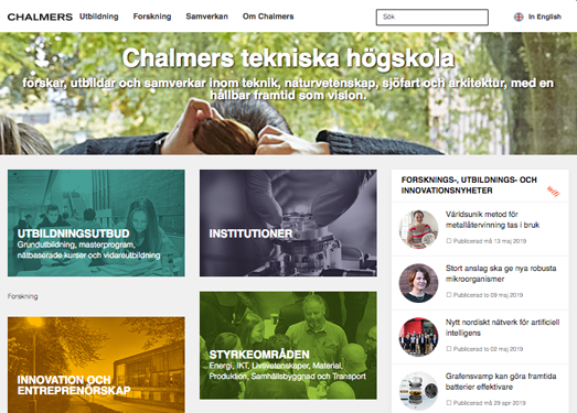 Chalmers:瑞典查尔姆斯理工大学