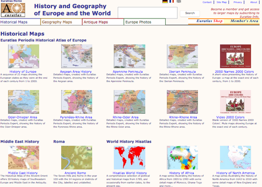 Euratlas|欧洲历史地图资料库