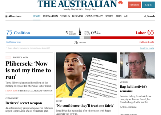 Theaustralian:澳洲人报官网