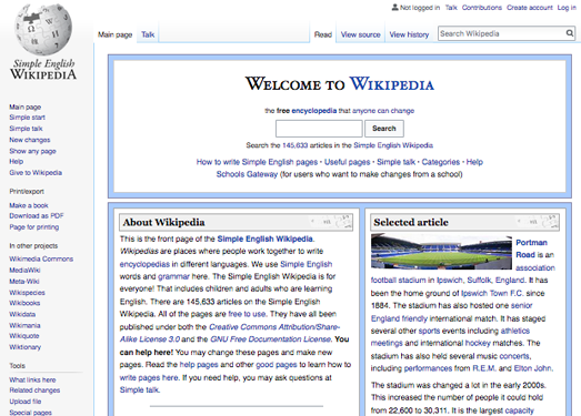 Simple Wikipedia:简单英语维基百科