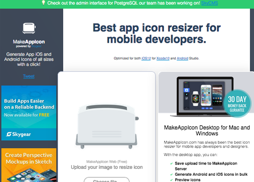 MakeAppIcon:移动应用图标制作工具