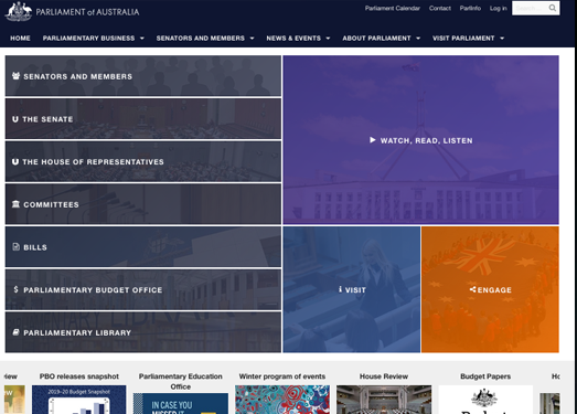 APH:澳大利亚联邦议会官网