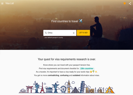 VisaList|全球旅行签证大全指南