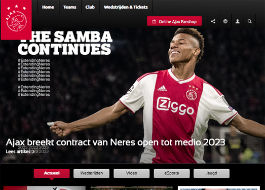 AjAX:荷兰阿贾克斯足球俱乐部