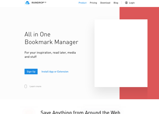 RainDrop.io:雨滴在线书签管理平台
