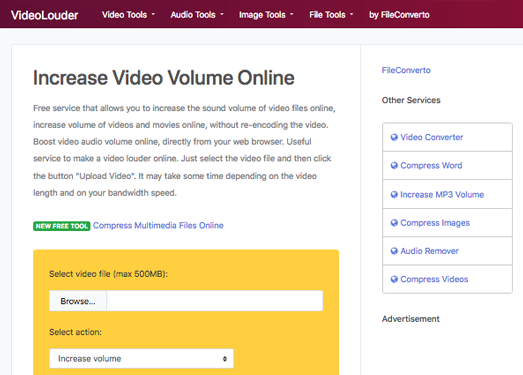 VideoLouder|在线音量放大工具