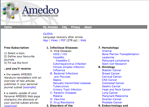 医学科学信息文献库 - Amedeo