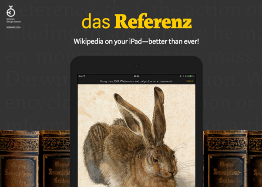 DasReferenz:基于iPad维基百科应用