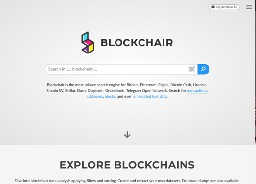 Blockchair|区块链项目搜索引擎