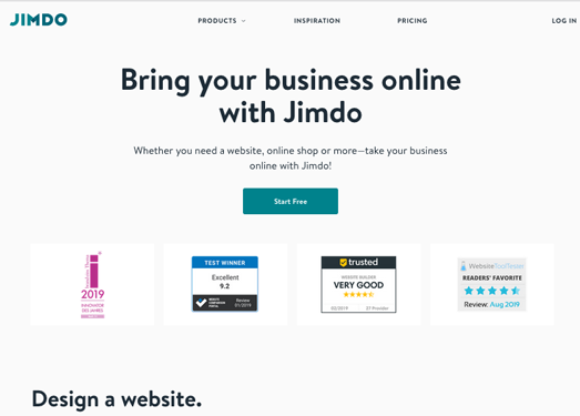 JimDo:专业自助建站平台