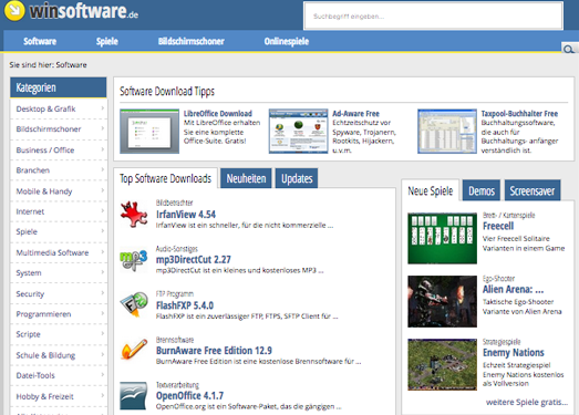 WinsoftWare:德国软件下载站