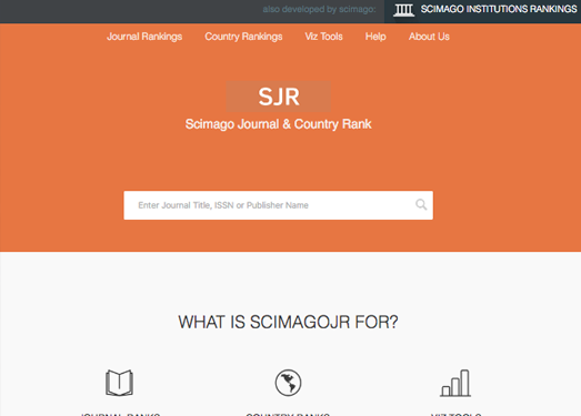 ScimagoJR:国外期刊评价分析网