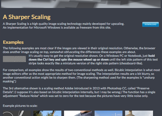 SharperScaling|图片放大不失真工具