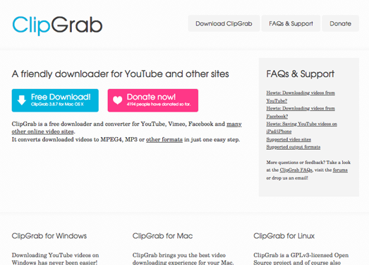ClipGrab:免费国外视频下载工具