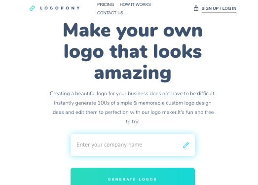 LogoPony:在线LOGO快速制作工具