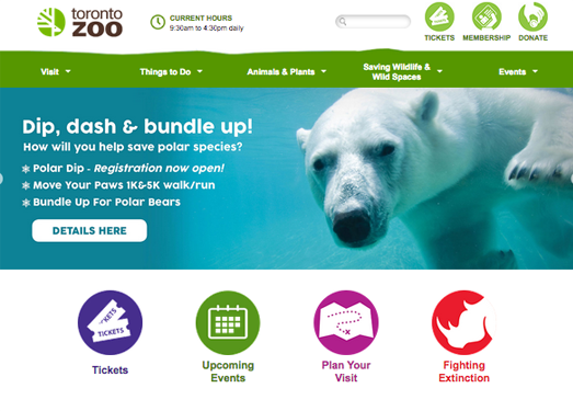 TorontoZoo:多伦多动物园官网