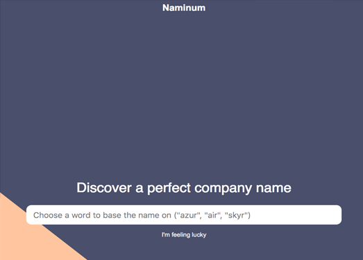 Naminum:公司名称和域名匹配查询