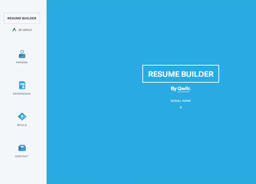 Resumator:在线免费名片制作工具