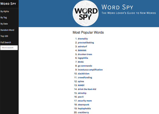 WordSpy|网络新字特搜字典
