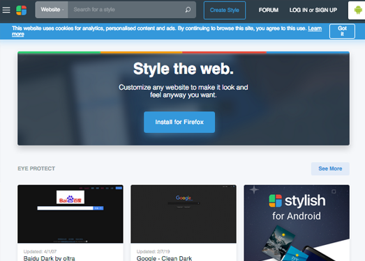 UserStyles|任意网站主题自定义工具