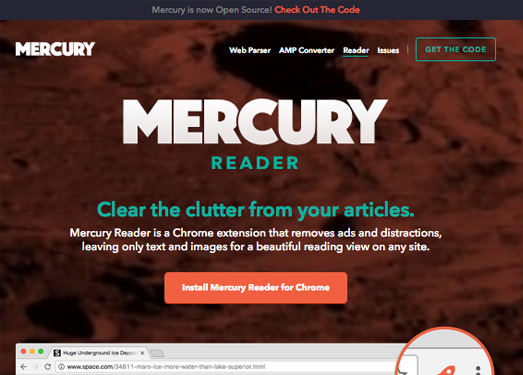 MercuryReader|网页文章排版阅读工具