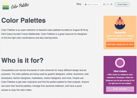 TrendyPalettes|开放式精美调色板