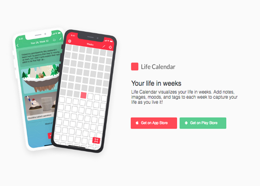 我的一生周规划表 - Life Calendar