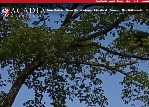 Acadiau.ca:加拿大阿卡迪亚大学
