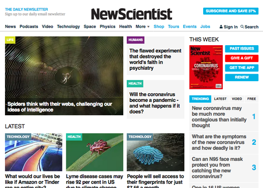 NewScientist:新科学家科技杂志