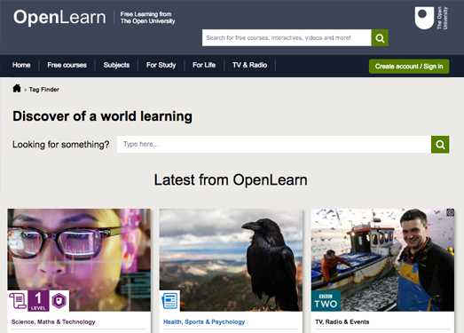 OpenLearn:英国大学联盟公开课