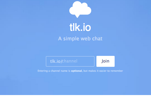 Tlk.io:免费在线聊天室工具