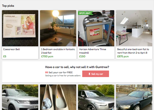 英国GumTree分类信息服务平台